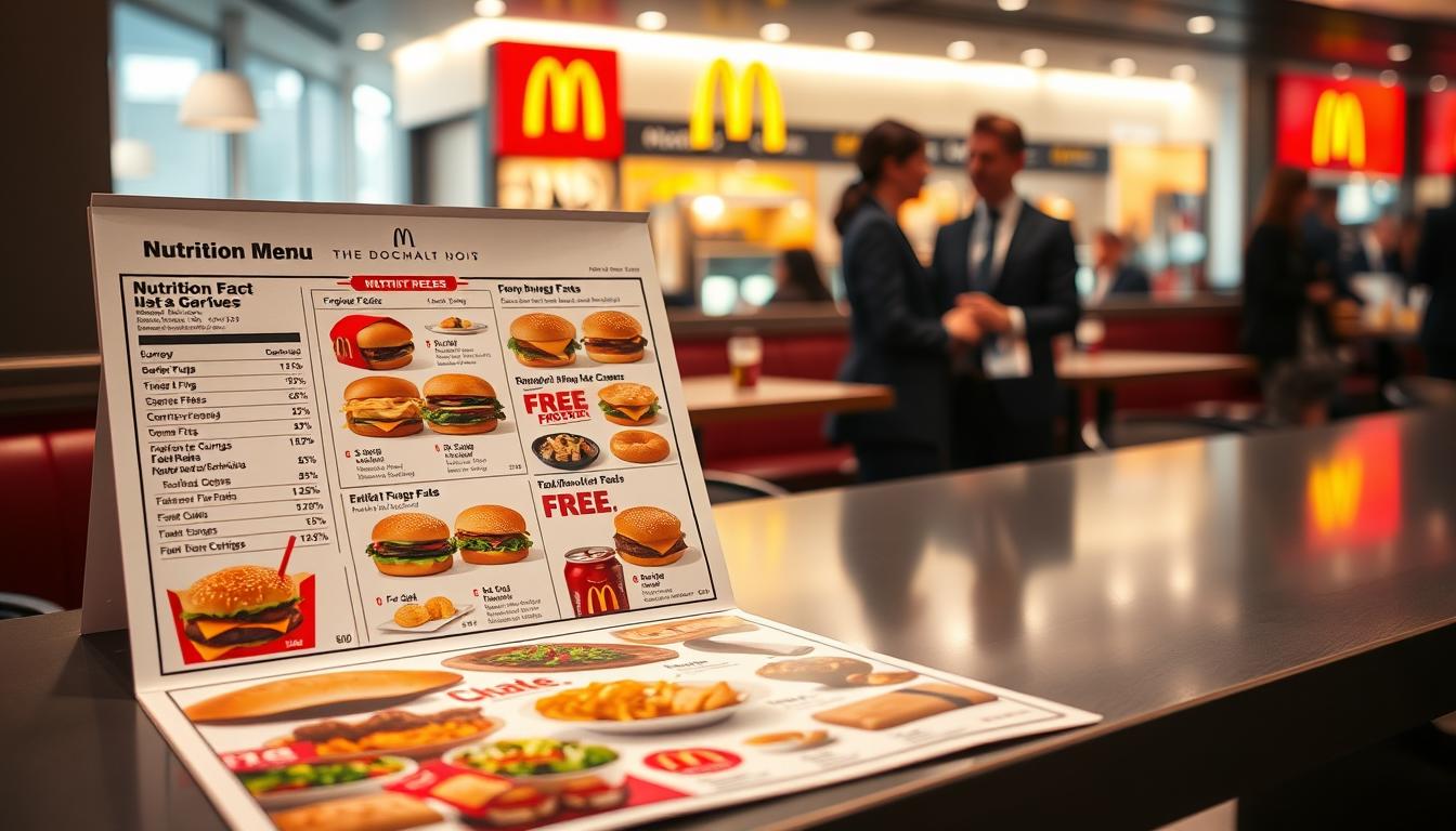 McDonald's Nutrition Menu
