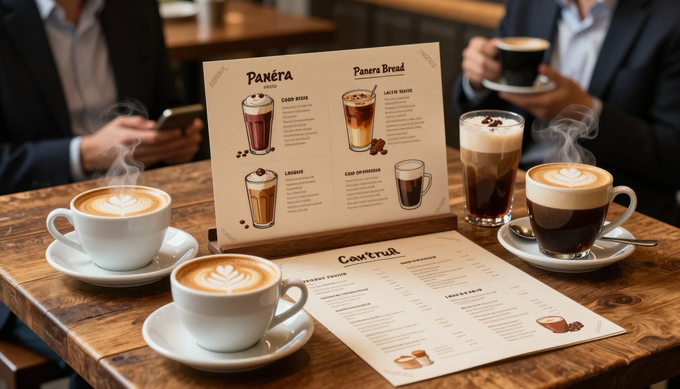 panera bread coffee menu