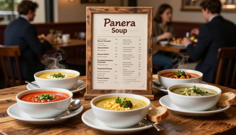 panera bread soup menu