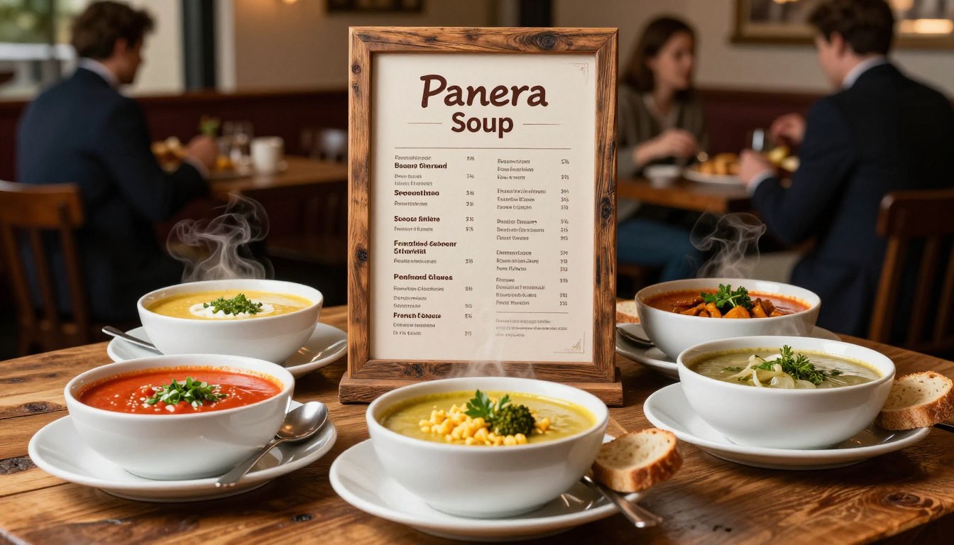 panera bread soup menu