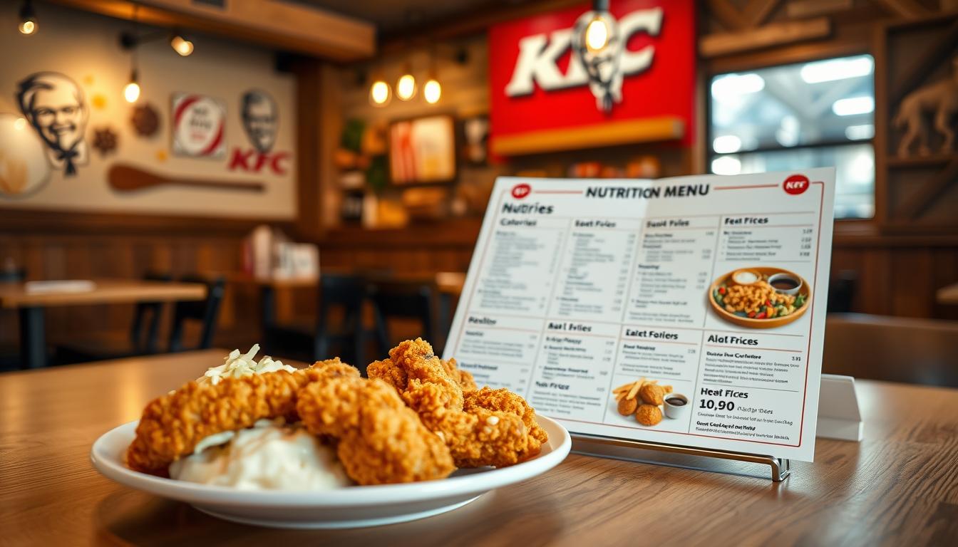 KFC Nutrition Menu