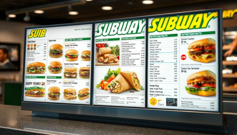 subway menu