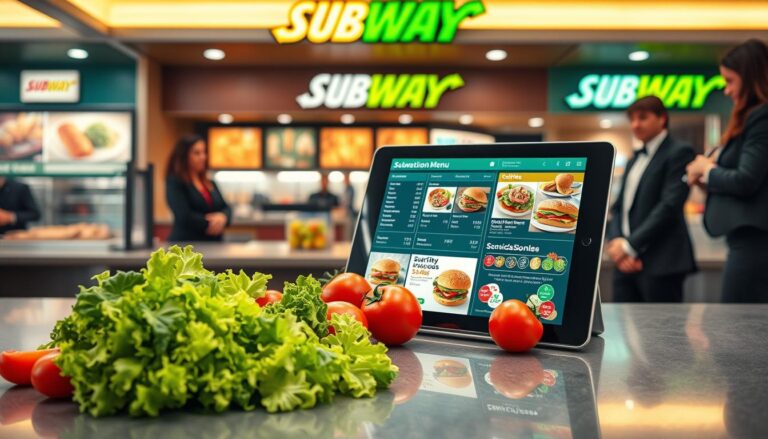 subway nutrition menu