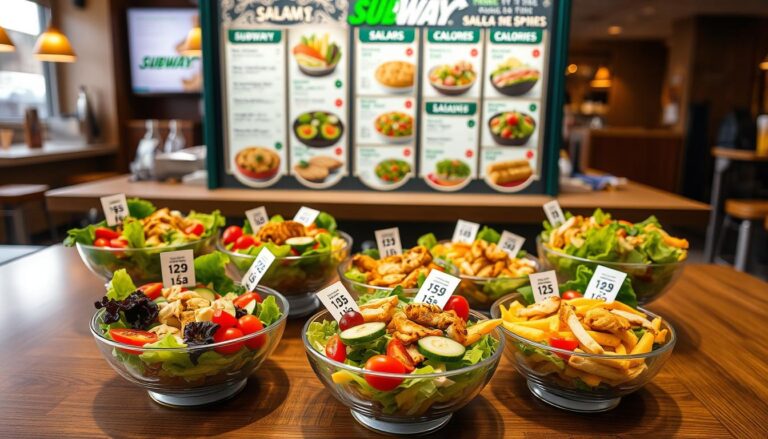 subway salad menu